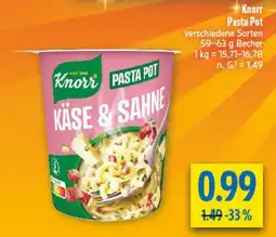 diska Knorr Pasta Pot Käse & Sahne Angebot