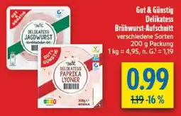 diska Delikatess Brühwurst-Aufschnitt Angebot