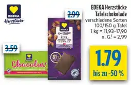 diska EDEKA Herzstücke Tafelschokolade Angebot