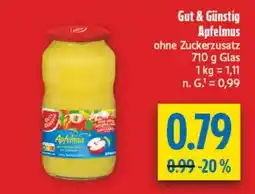 diska Gut & Günstig Apfelmus Angebot