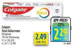 diska Colgate Total Zahncreme Original Angebot