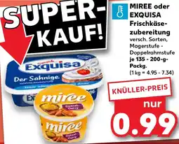 Kaufland MIREE oder EXQUISA Frischkäsezubereitung Angebot