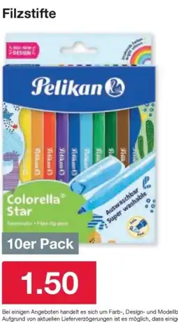 Woolworth Pelikan Filzstifte Colorella Star Angebot