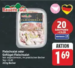 E-Center Bauerngut fleischsalat oder geflügel-fleischsalat Angebot