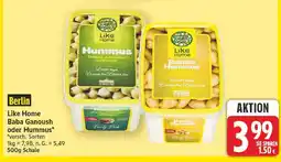 E-Center Like home baba ganoush oder hummus Angebot