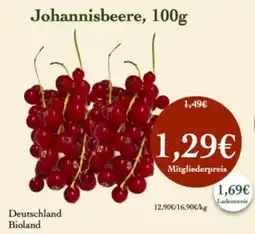 LPG Biomarkt Johannisbeere, 100g Angebot