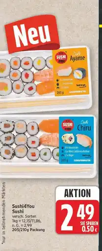 E-Center Sushi4you sushi Angebot