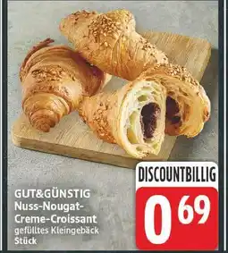E-Center Gut&günstig nuss-nougat-creme-croissant Angebot