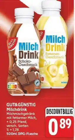 E-Center Gut&günstig milchdrink Angebot