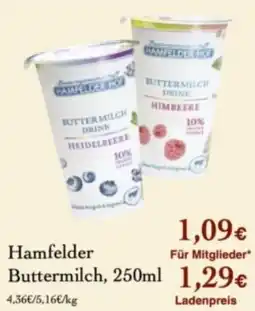 LPG Biomarkt Hamf elder Buttermilch Angebot