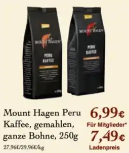 LPG Biomarkt Mount Hagen Peru Kaffee Angebot