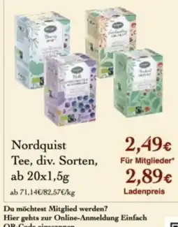 LPG Biomarkt Nordquist Tee Angebot