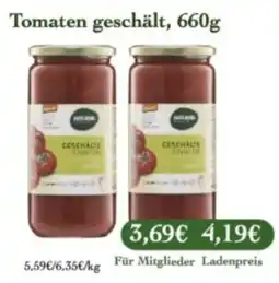 LPG Biomarkt NATURAE GESCHÄLTE TOMATEN Angebot