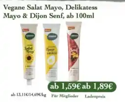LPG Biomarkt Vegane Salat Mayo, Delikatess Mayo & Dijon Senf Angebot