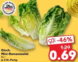 Kaufland Dtsch. Mini-Romanasalat Angebot
