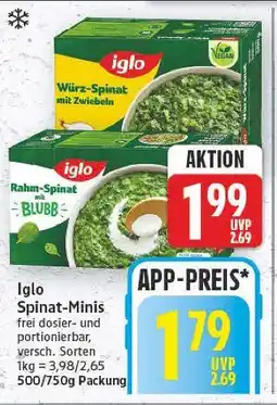 E-Center Iglo spinat-minis Angebot