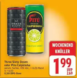 E-Center Three sixty dosen oder pitu caipirinha Angebot