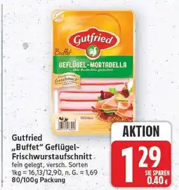 E-Center Gutfried geflügel-frischwurstaufschnitt Angebot