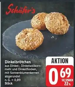 E-Center Schüfer's dinkelbrötchen Angebot