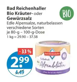 V Markt Bad reichenhaller bio kräuter- oder gewürzsalz Angebot