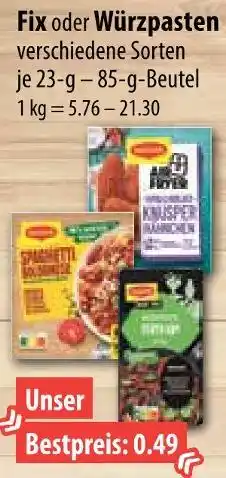 V Markt Fix oder würzpasten Angebot