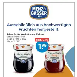 V Markt Menz&gasser frutta konfitüre aus südtirol Angebot