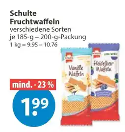 V Markt Schulte fruchtwaffeln Angebot