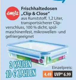 V Markt Emsa frischhaltedosen „clip & close“ Angebot