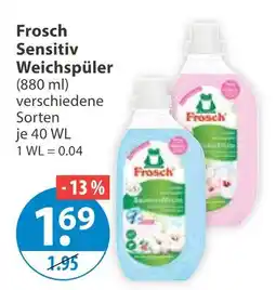 V Markt Frosch sensitiv weichspüler Angebot