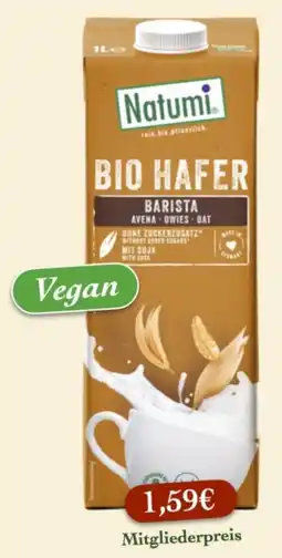LPG Biomarkt Natumi BIO HAFER BARISTA Angebot