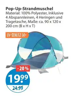V Markt Pop-up-strandmuschel Angebot
