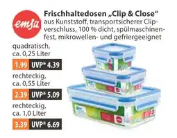 V Markt Emsa frischhaltedosen „clip & close“ Angebot
