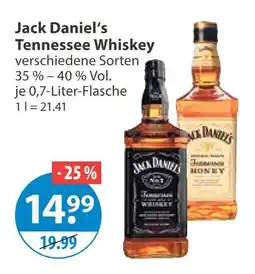 V Markt Jack daniel's tennessee whiskey Angebot