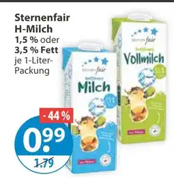 V Markt Sternenfair h-milch Angebot