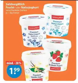 V Markt Salzburgmilch frucht- oder naturjoghurt Angebot