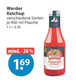 V Markt Werder ketchup Angebot