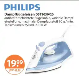V Markt Philips dampfbügeleisen dst1030/20 Angebot