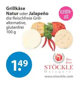 V Markt Stöckle grillkäse natur oder jalapeño Angebot