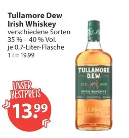 V Markt Tullamore dew irish whiskey Angebot