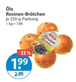 V Markt Ölz rosinen-brötchen Angebot