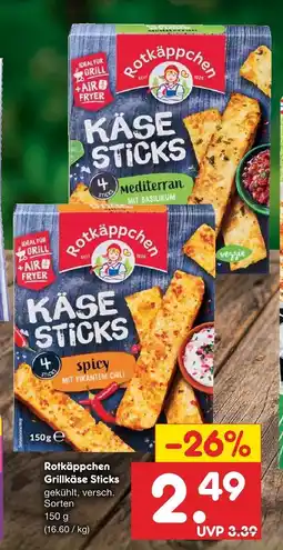 Netto Marken-Discount Rotkäppchen grillkäse sticks Angebot