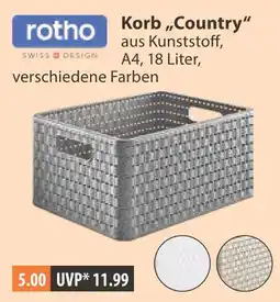 V Markt Rotho korb country Angebot