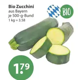 V Markt Bio zucchini Angebot