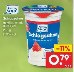 Netto Marken-Discount Gutes land schlagsahne Angebot