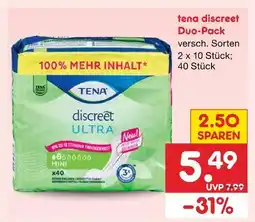 Netto Marken-Discount Tena discreet duo-pack Angebot