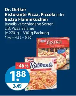V Markt Dr. oetker ristorante pizza, piccola oder bistro flammkuchen Angebot