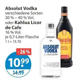 V Markt Absolut vodka Angebot