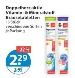 V Markt Doppelherz aktiv vitamin- & mineralstoff brausetabletten Angebot