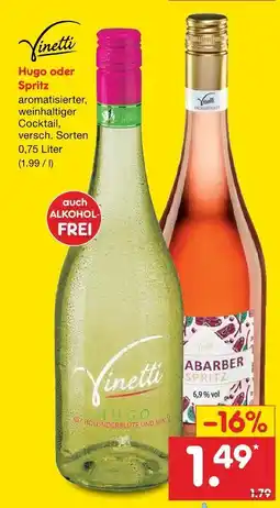 Netto Marken-Discount Vinetti hugo Angebot