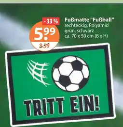 V Markt Fußmatte fußball Angebot